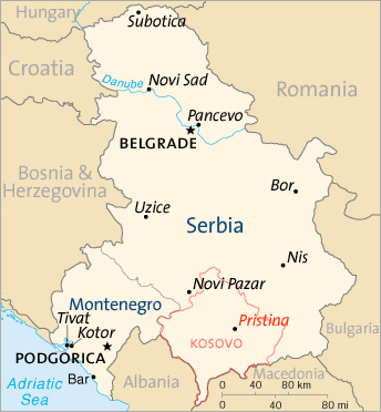 kosova haritasi